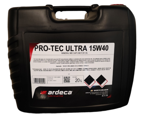 Ulje Ardeca Pro Tec Ultra 15w 40, 20l